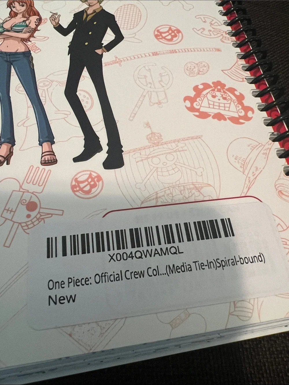 #2479**One Piece Official Coloring Book - Red, Blue, Yellow Cover